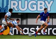 21 September 2019; Damian Penaud of France drops a pass close to the try line during the 2019 Rugby World Cup Pool C match between France and Argentina at the Tokyo Stadium in Chofu, Japan. Photo by Brendan Moran/Sportsfile