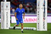 21 September 2019; Aaron Smith of New Zealand ahead of the 2019 Rugby World Cup Pool B match between New Zealand and South Africa at the International Stadium in Yokohama, Japan. Photo by Ramsey Cardy/Sportsfile
