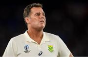 21 September 2019; South Africa head coach Rassie Erasmus ahead of the 2019 Rugby World Cup Pool B match between New Zealand and South Africa at the International Stadium in Yokohama, Japan. Photo by Ramsey Cardy/Sportsfile