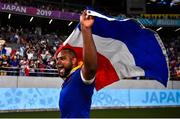 21 September 2019; Jefferson Poirot of France celebrates after the 2019 Rugby World Cup Pool C match between France and Argentina at the Tokyo Stadium in Chofu, Japan. Photo by Brendan Moran/Sportsfile