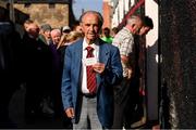 21 September 2019; Bohemians supporter Joseph Lonergan, from Clontarf, with his match ticket outside Dalymount Park, in Dublin, where supporters queued to purchase tickets for their upcoming Extra.ie FAI Cup semi-final match against Shamrock Rovers, which takes place on Friday, September 27th. Photo by Stephen McCarthy/Sportsfile