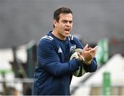 21 September 2019; Munster head coach Johann van Graan prior to the Pre-Season Friendly match between Connacht and Munster at The Galway Sportsground in Galway. Photo by Harry Murphy/Sportsfile