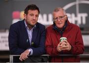 20 September 2019; FAI General Manager Noel Mooney, left, during the SSE Airtricity League Premier Division match between Shamrock Rovers and St Patrick's Athletic at Tallaght Stadium in Tallaght, Dublin. Photo by Stephen McCarthy/Sportsfile