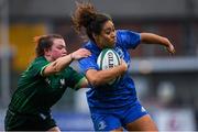 21 September 2019; Sene Naoupu of Leinster is tackled by Shannon Touhey of Connacht during the Women's Interprovincial Championship Final match between Leinster and Connacht at Energia Park in Donnybrook, Dublin. Photo by Eóin Noonan/Sportsfile