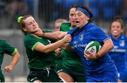 21 September 2019; Lindsay Peat of Leinster is tackled by Meabh Deely of Connacht during the Women's Interprovincial Championship Final match between Leinster and Connacht at Energia Park in Donnybrook, Dublin. Photo by Eóin Noonan/Sportsfile