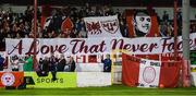 21 September 2019; Shelbourne supporters prior to the SSE Airtricity League First Division match between Shelbourne and Limerick FC at Tolka Park in Dublin. Photo by Stephen McCarthy/Sportsfile