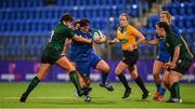 21 September 2019; Lindsay Peat of Leinster is tackled by Annmarie O’Hora of Connacht during the Women's Interprovincial Championship Final match between Leinster and Connacht at Energia Park in Donnybrook, Dublin. Photo by Eóin Noonan/Sportsfile