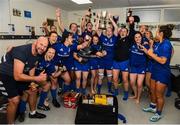 21 September 2019; Leinster players celebrate following the Women's Interprovincial Championship Final match between Leinster and Connacht at Energia Park in Donnybrook, Dublin. Photo by Eóin Noonan/Sportsfile