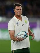 21 September 2019; South Africa head coach Rassie Erasmus ahead of the 2019 Rugby World Cup Pool B match between New Zealand and South Africa at the International Stadium in Yokohama, Japan. Photo by Ramsey Cardy/Sportsfile