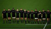 21 September 2019; The New Zealand team ahead of the 2019 Rugby World Cup Pool B match between New Zealand and South Africa at the International Stadium in Yokohama, Japan. Photo by Ramsey Cardy/Sportsfile