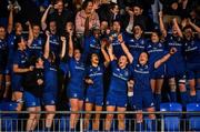 21 September 2019; Leinster captain Sene Naoupu lifting the cup with team-mates following the Women's Interprovincial Championship Final match between Leinster and Connacht at Energia Park in Donnybrook, Dublin. Photo by Eóin Noonan/Sportsfile