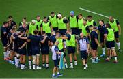 22 September 2019; The Scotland team huddle ahead of the 2019 Rugby World Cup Pool A match between Ireland and Scotland at the International Stadium in Yokohama, Japan. Photo by Ramsey Cardy/Sportsfile