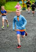22 September 2019; Parkrun Ireland in partnership with Vhi, expanded their range of junior events to 22 with the introduction of the Crosserlough Junior parkrun on Sunday morning. Junior parkruns are 2km long and cater for 4 to 14-year olds, free of charge providing a fun and safe environment for children to enjoy exercise. To register for a parkrun near you visit www.parkrun.ie. Action during the Crosserlough junior parkrun in partnership with Vhi at Crosserlough GAA Club in Kilnaleck, Co. Cavan. Photo by Philip Fitzpatrick/Sportsfile