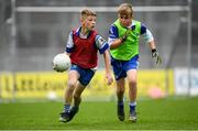 24 September 2019; Jack Maher, aged 12, of Cúchulainn, Co. Cavan, in action against Darragh Smith, aged 12, of Cúchulainn, Co. Cavan, during the Littlewoods Ireland Ulster GAA Go Games Provincial Days’ in Croke Park in Dublin. This year over 6,000 boys and girls aged between six and twelve represented their clubs in a series of mini blitzes and – just like their heroes – got to play in Croke Park.  Photo by Harry Murphy/Sportsfile