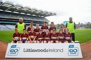 24 September 2019; Gort Na Mona players from Co. Antrim during the Littlewoods Ireland Ulster GAA Go Games Provincial Days’ in Croke Park in Dublin. This year over 6,000 boys and girls aged between six and twelve represented their clubs in a series of mini blitzes and – just like their heroes – got to play in Croke Park.  Photo by Harry Murphy/Sportsfile