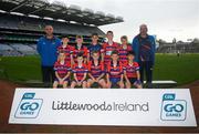 24 September 2019; Brid Óg Co. Antrim, players during the Littlewoods Ireland Ulster GAA Go Games Provincial Days’ in Croke Park in Dublin. This year over 6,000 boys and girls aged between six and twelve represented their clubs in a series of mini blitzes and – just like their heroes – got to play in Croke Park.  Photo by Harry Murphy/Sportsfile