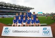 24 September 2019; Tír Na nÓg, Co. Antrim, players during the Littlewoods Ireland Ulster GAA Go Games Provincial Days’ in Croke Park in Dublin. This year over 6,000 boys and girls aged between six and twelve represented their clubs in a series of mini blitzes and – just like their heroes – got to play in Croke Park.  Photo by Harry Murphy/Sportsfile
