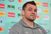 23 September 2019; Cian Healy during an Ireland Rugby press conference at the Yokohama Bay Sheraton Hotel and Towers in Yokohama, Japan. Photo by Ramsey Cardy/Sportsfile