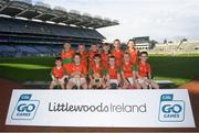 24 September 2019; Erins Own Lavey players, Co. Derry, during the Littlewoods Ireland Ulster GAA Go Games Provincial Days’ in Croke Park in Dublin. This year over 6,000 boys and girls aged between six and twelve represented their clubs in a series of mini blitzes and – just like their heroes – got to play in Croke Park.  Photo by Harry Murphy/Sportsfile