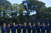 20 September 2019; The Scotland team stand for their National Anthem before the T20 International Tri Series match between Ireland and Scotland at Malahide Cricket Club in Dublin. Photo by Piaras Ó Mídheach/Sportsfile