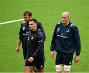 23 september 2019; Ross Molony, left, Conor O'Brien, centre, and Devin Toner during Leinster Rugby squad training at Energia Park in Donnybrook, Dublin. Photo by Seb Daly/Sportsfile