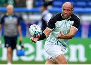 22 September 2019; Ireland captain Rory Best during the warm-up prior to the 2019 Rugby World Cup Pool A match between Ireland and Scotland at the International Stadium in Yokohama, Japan. Photo by Brendan Moran/Sportsfile
