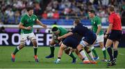22 September 2019; CJ Stander of Ireland is tackled by Jonny Gray of Scotland during the 2019 Rugby World Cup Pool A match between Ireland and Scotland at the International Stadium in Yokohama, Japan. Photo by Brendan Moran/Sportsfile