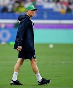 22 September 2019; Ireland head coach Joe Schmidt during the warm-up prior to the 2019 Rugby World Cup Pool A match between Ireland and Scotland at the International Stadium in Yokohama, Japan. Photo by Brendan Moran/Sportsfile