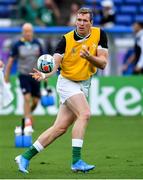 22 September 2019; Chris Farrell of Ireland during the warm-up prior to the 2019 Rugby World Cup Pool A match between Ireland and Scotland at the International Stadium in Yokohama, Japan. Photo by Brendan Moran/Sportsfile