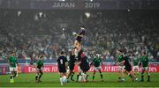 22 September 2019; Ryan Wilson of Scotland wins a lineout during the 2019 Rugby World Cup Pool A match between Ireland and Scotland at the International Stadium in Yokohama, Japan. Photo by Brendan Moran/Sportsfile