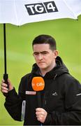 22 September 2019; Mark Harte part of the TG4 coverage team before the Fermanagh County Senior Club Football Championship Final match between Derrygonnelly Harps and Roslea Shamrocks at Brewster Park in Enniskillen, Fermanagh. Photo by Oliver McVeigh/Sportsfile