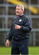 22 September 2019; Derrygonnelly Harps Manager Sean Flanagan during the Fermanagh County Senior Club Football Championship Final match between Derrygonnelly Harps and Roslea Shamrocks at Brewster Park in Enniskillen, Fermanagh. Photo by Oliver McVeigh/Sportsfile