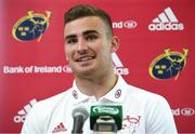 24 September 2019; Shane Daly during a Munster Rugby Squad Press Conference at University of Limerick in Limerick. Photo by Matt Browne/Sportsfile