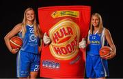18 September 2019; Tatum Neubert of Ambassador UCC Glanmire, left, and Maria Palarino of Maxol WIT Wildcats pictured at the 2019/2020 Basketball Ireland Season Launch and Hula Hoops National Cup draw at the National Basketball Arena in Tallaght, Dublin. Photo by David Fitzgerald/Sportsfile