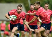 24 September 2019; Nick McCarthy of Munster is tackled by team-mate Alex McHenry during a Munster Rugby Squad Training session at University of Limerick in Limerick Photo by Matt Browne/Sportsfile