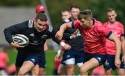 24 September 2019; Shane Daly is tackled by team-mate Liam Coombes during a Munster Rugby Squad Training session at University of Limerick in Limerick. Photo by Matt Browne/Sportsfile