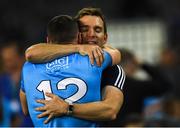 14 September 2019; Dublin performance nutritionist Daniel Davey with Brian Howard of Dublin after the GAA Football All-Ireland Senior Championship Final Replay between Dublin and Kerry at Croke Park in Dublin. Photo by Piaras Ó Mídheach/Sportsfile