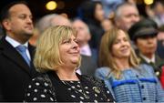 15 September 2019; LGFA President Marie Hickey, with An Taoiseach Leo Varadkar, T.D.and Helen O'Rourke, CEO, LGFA, during the TG4 All-Ireland Ladies Football Senior Championship Final match between Dublin and Galway at Croke Park in Dublin. Photo by Ramsey Cardy/Sportsfile