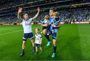 14 September 2019; Stephen Cluxton of Dublin and his nephew Patrick, with team-mate Bernard Brogan and his sons Keadán, left, and Donagh, after the GAA Football All-Ireland Senior Championship Final Replay between Dublin and Kerry at Croke Park in Dublin. Photo by Piaras Ó Mídheach/Sportsfile