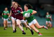 6 July 2019; Rachel Kearns of Mayo in action against Sarah Lynch of Galway during the 2019 TG4 Connacht Ladies Senior Football Final replay between Galway and Mayo at the LIT Gaelic Grounds in Limerick. Photo by Brendan Moran/Sportsfile