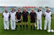 6 July 2019; Referee John Niland and his officials during the 2019 TG4 Connacht Ladies Senior Football Final replay between Galway and Mayo at the LIT Gaelic Grounds in Limerick. Photo by Brendan Moran/Sportsfile