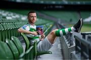 25 September 2019; Jack Byrne of Shamrock Rovers in attendance during the FIFA20 League of Ireland Cover Launch at the Aviva Stadium in Dublin. SSE Airtricity League FIFA 20 Club Packs are back.  Featuring the individual club crest of all 10 Premier Division teams, these exclusive sleeves will be available to download from https://www.ea.com/en-gb/games/fifa/fifa-20 when the game launches this Friday, 27th September! Photo by Stephen McCarthy/Sportsfile