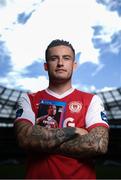 25 September 2019; Rhys McCabe of St Patrick's Athletic in attendance during the FIFA20 League of Ireland Cover Launch at the Aviva Stadium in Dublin. SSE Airtricity League FIFA 20 Club Packs are back.  Featuring the individual club crest of all 10 Premier Division teams, these exclusive sleeves will be available to download from https://www.ea.com/en-gb/games/fifa/fifa-20 when the game launches this Friday, 27th September! Photo by Stephen McCarthy/Sportsfile