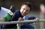 15 November 2003; Robbie Keane during a Republic of Ireland squad training session in advance of the International Friendly, Republic of Ireland v Canada, to be played at Lansdowne Road. Malahide FC grounds, Malahide, Dublin. Picture credit; Ray McManus / SPORTSFILE *EDI*