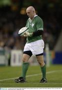 9 November 2003; Keith Wood, Ireland. 2003 Rugby World Cup, Quarter Final, France v Ireland, Telstra Dome, Melbourne, Victoria, Australia. Picture credit; Brendan Moran / SPORTSFILE *EDI*