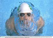 17 November 2003; Ireland will host its first major international swimming event next month when the 2003 European Short Course Swimming Championships are staged at the National Aquatic Centre, Abbotstown, Dublin from December 11th to 14th. The Championships, hosted by Swim Ireland were secured with the support of Failte Ireland's International Sports Tourism Initiative. Pictured at a photocall in advance of the Championships is Irish squad member Muiris O'Riada. Picture credit; Brendan Moran / SPORTSFILE *EDI*