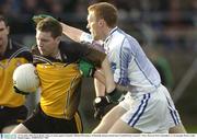 16 November 2003; Kevin Brady, Ulster, in action against Connacht's Michael McGuinness. M Donnelly Interprovincial Senior Football Final, Connacht v Ulster, Brewster Park, Enniskillen, Co. Fermanagh. Picture credit; Damien Eagers / SPORTSFILE *EDI*