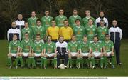 18 November 2003; The Republic of Ireland U20 World Cup Squad, who will compete in the World Youth Championship Finals in the United Arab Emirates. Picture credit; Brendan Moran / SPORTSFILE *EDI*
