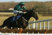 22 November 2003; Kildare with Timmy Murphy up, jumps the last on their way to winning the I.N.H. Stallion Owners European Breeders Fund Maiden Hurdle. Naas Races, Co. Kildare. Picture credit; Matt Browne / SPORTSFILE *EDI*