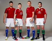 21 June 2013; Adidas ambassadors, from left to right, Eoin Cadogan, Brian O’Driscoll, Kieran Donaghy and Sean O’Brien stand together ahead of the British and Irish Lions 1st test match against Australia in Brisbane tomorrow.
